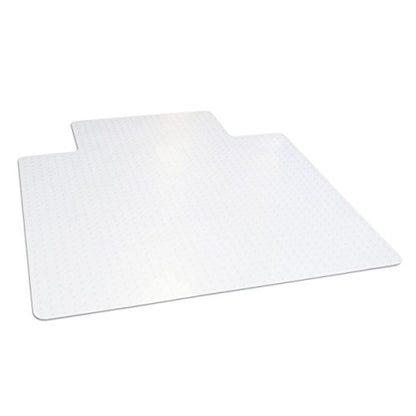Dimex Office Chair Mat for Low‑Pile Carpet – 45" x 53" Clear Desk Floor Protector with Lip, Smooth Glide PVC for Rolling Chairs - size: 45" x 53" x .11"