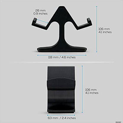 Dual Game Controller Desktop Holder Stand - Universal Design for Xbox ONE, PS5, PS4, PC, Steelseries, Steam & More, Reduce Clutter UGDS-03 (Black) - color: UGDS-03 Black