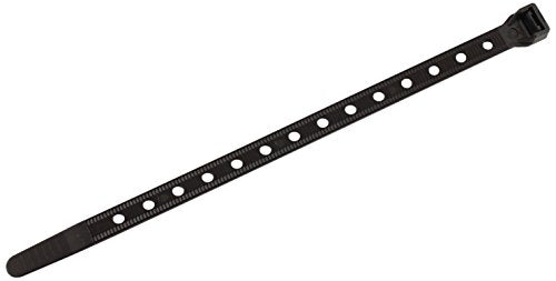 Southwire 8-Inch Heavy Duty Mountable Cable Ties, 90lb Tensile Strength, Universal Easy Zip, 100 pack, Black