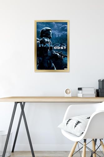 Trends International Halo: ODST - Key Art Wall Poster, 14.725" x 22.375", Gold Framed Version - color: Gold Framed Version, size: 22.4"L x 14.7"W