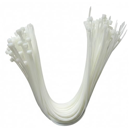 Cable Zip Ties, Heavy Duty Self Locking Zipties, 100 Pack White 22 Inch 120LB, Nylon Cord Management,Plastic Wire Ties for Office,Home,Garden,Workshop (22"-120LB) - size: 22"White-120LB
