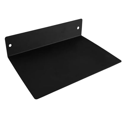 Linear Floating Shelf Wall Mounted Metal Shelves Heavy Duty Industrial Modern Steel Black Linear Metal Wall Shelf Display Shelves for Decorative for Modern Farmhouse Living Room (8-inch X 12-inch) - size: 8"*12"