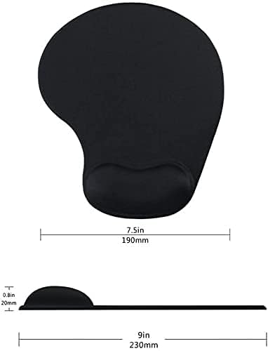 Office Mousepad with Gel Wrist Support - Ergonomic Gaming Desktop Mouse Pad Wrist Rest - Design Gamepad Mat Rubber Base for Laptop Computer -Silicone Non-Slip Special-Textured Surface (05LakeGreen) - color: 05LakeGreen