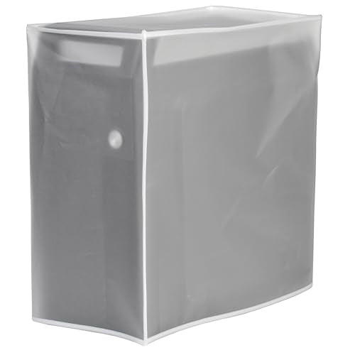 CPU Dust Cover See-Through Lightweight Waterproof Computer Desktop Office Work PC Small-Tower Full Body Protective Case - Small Size - size: 8Wx15.5Dx15.5H in