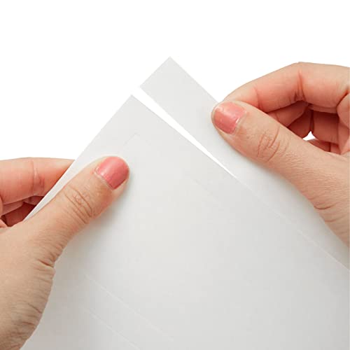 Blank Foldover Place Cards - Printable Cardstock for Inkjet & Laser - Wedding Seating Chart & Buffet Label - Table Name Card & Name Tag - 3.5 x 11 in, White, Pack of 60