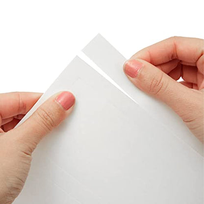 Blank Foldover Place Cards - Printable Cardstock for Inkjet & Laser - Wedding Seating Chart & Buffet Label - Table Name Card & Name Tag - 3.5 x 11 in, White, Pack of 60