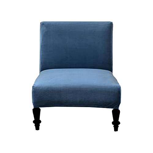 Eco-Ancheng Armless Chair Slipcover Removable Armless Accent Chairs Covers Washable Armless Slipper Chair Slipcover Printed Armless Chair Furniture Protector Covers for Living Dining Room Hotel - color: A23