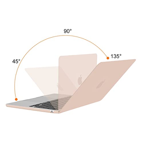 MOSISO Compatible with MacBook Air 13 inch Case M5 2026 M4 2025 M3 M2 2024-2022 A3449 A3240 A3113 A2681, Scratches-Resistant Protective Hard Shell for MacBook Air 13.6 inch Case, Camel - color: Camel