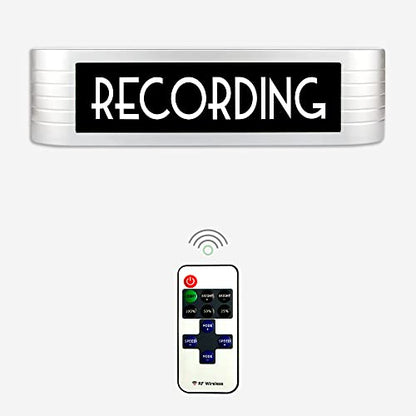 Recording Led Sign for Twitch, Tiktok, YouTube Streamers/Gamers - Live Streaming/Recording Light Sign – Red Cool Led Signs for Studio, Wall, Bedroom, Game Room Decor