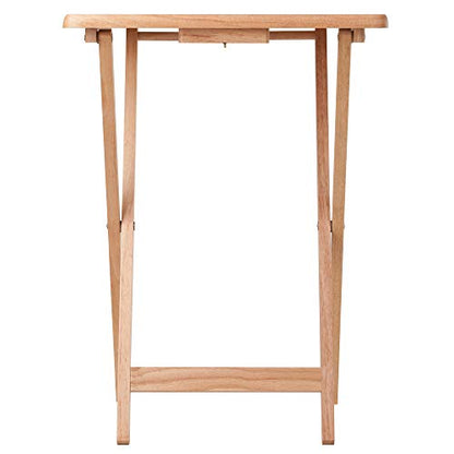 Winsome Alex Set of 2 Foldable Snack Tables, Easy to Store Small Portable Fold Up Table Set for Kitchen, Living Room TV Dining, Crafts, Puzzles, Work From Home - size: 2 - Tables
