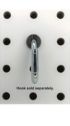 Pegboard Peg Locks 50PCS (1/4 inch, Black) - color: Black, size: 1/4 Inch