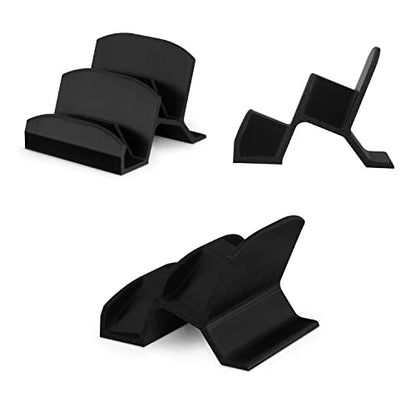 BRAINWAVZ Dual Game Controller Holder Desktop Stand - for PS5, Xbox Series X, One, PS4, Switch, PC, Gamepads & More UGDS06, Black - color: UGDS-06 Black