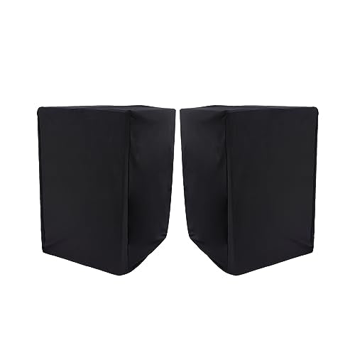Musiin Studio Monitor Dust Cover Protective Compatible With YAMAHA HS5 Admin Audio T5V KRK Rokit 5 G4 Black 5-Inch Professional Powered Speaker cover(2 packs)
