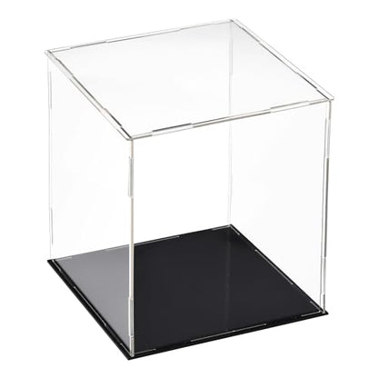 uxcell Acrylic Clear Display Case Box Dustproof Protection Showcase Cube Collectibles Show Box 7.9x7.9x9.8inch - size: 7.9x7.9x9.8inch