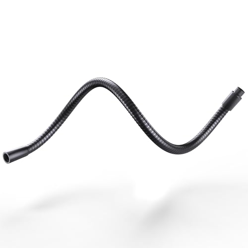 19" Universal Flexible Microphone Gooseneck Stand, 5/8" Male and Female Threads, 2.5 lb High Load-bearing, Durable Aluminum Alloy Construction for DIY Projects, Black - size: 19" Gooseneck