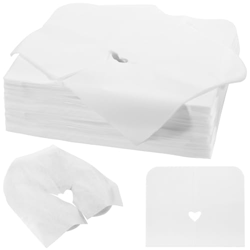 800PCS Disposable Face Cradle Covers, Disposable Massage Table Cover, Single Use Massage Bed Headrest Cushion Cover, Professional Massage Chair Face Cover for Skincare Beauty Salons