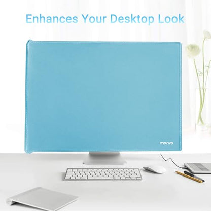 MOSISO Monitor Dust Cover 26, 27, 28, 29 inch Anti-Static Dustproof LCD/LED/HD Panel Case Computer Screen Protective Sleeve Compatible with iMac 27 inch, 26-29 inch PC, Desktop and TV, Sky Blue - color: Sky Blue, size: 26-29 inch