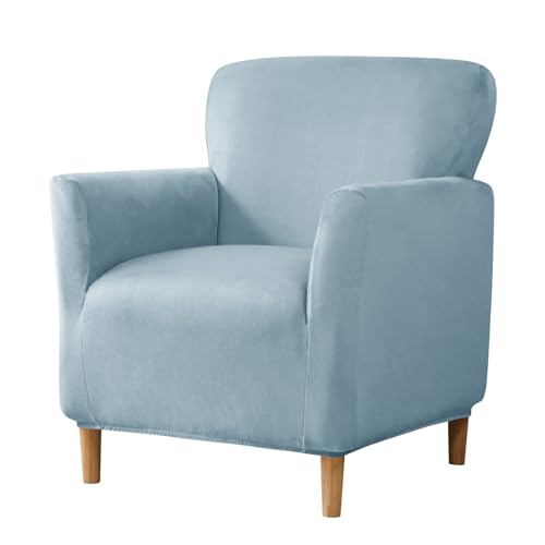 HAOYONG Banquet Armchair Slipcover Stretch Velvet Chair Covers 1-Piece Armchair Sofa Covers Soft Arm Chair Cover Removable Washable Single Couch Covers Furniture Protector for Living Room - color: 14, size: Set of 1