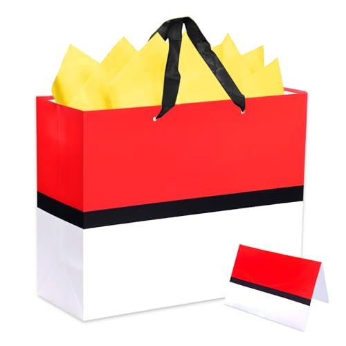 Mprocen Cartoon Animation Party Gift Bags Red White Theme Goodie Bag Birthday Wrapping Paper Greeting Card Envelope Party Decoration Supplies - color: Themed 5