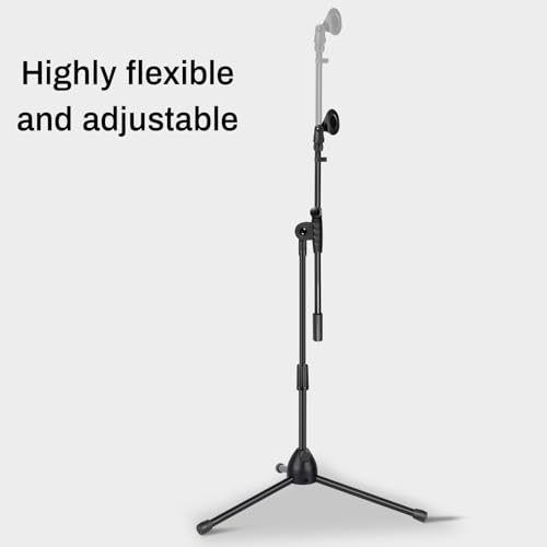AODSK Deluxe Tripod Microphone Stand with Boom Arm & Twist Clutch Height Adjustment (Upgraded version) - style: Upgraded version