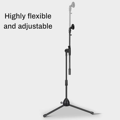 AODSK Deluxe Tripod Microphone Stand with Boom Arm & Twist Clutch Height Adjustment (Upgraded version) - style: Upgraded version