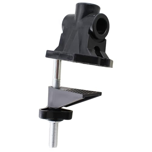TAODAN 2PCS Black Desktop Mounting Bracket Universal Clamp 5-45mm Thickness Installation Range Rotary Workbench Fixture for Securing Microphones and Cameras