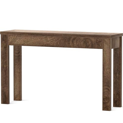 Armocity Console Table, 47" Farmhouse Wood Entryway Table, Sofa Tables Narrow Long Behind Couch, Entry Table for Entrance, Hallway, Living Room, Cracked Oak - color: Cracked Oak, size: 47"
