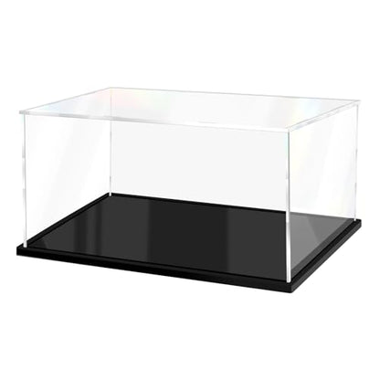Acrylic Display Case for Collectibles Assemble Clear Display Case for Figures Alternative Glass Boxes for Lego Doll Home Storage(18x8x8 inch; 45x20x20 cm) - size: 18 x 8 x 8 inches