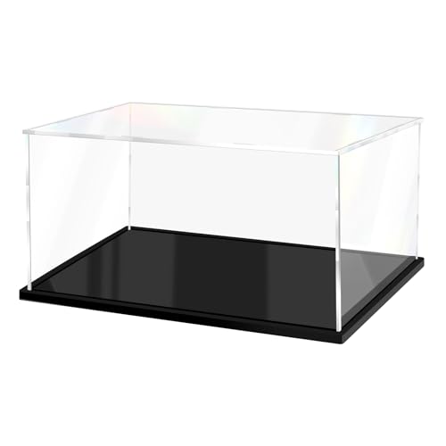 Acrylic Display Case for Collectibles Assemble Clear Display Case for Figures Alternative Glass Boxes for Lego Doll Home Storage(18x8x8 inch; 45x20x20 cm) - size: 18 x 8 x 8 inches