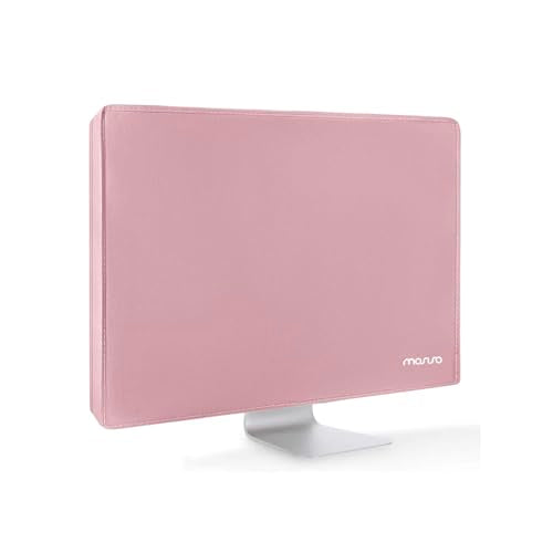 MOSISO Monitor Dust Cover 26, 27, 28, 29 inch Anti-Static Dustproof LCD/LED/HD Panel Case Computer Screen Protective Sleeve Compatible with iMac 27 inch, 26-29 inch PC, Desktop and TV, Pink - color: Pink, size: 26-29 inch