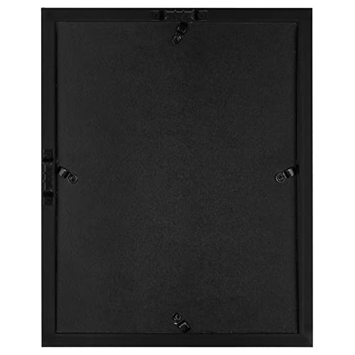 Americanflat 8x10 Shadow Box Frame with Shatter-Resistant Glass - Silhouette Collection - Large Shadow Box Display Case for Tabletop and Wall Display - Black with Soft Felt Back - color: Black, size: 8x10