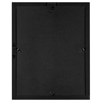 Americanflat 8x10 Shadow Box Frame with Shatter-Resistant Glass - Silhouette Collection - Large Shadow Box Display Case for Tabletop and Wall Display - Black with Soft Felt Back - color: Black, size: 8x10