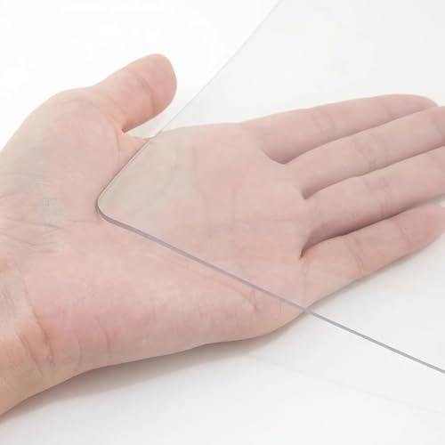 24"X48"Crystal PVC Table Cover Protector, Waterproof PVC Tablecloth, 1.5MM Thickened Rectangle Mat for Dinning, Desk, Coffee Table, Workbench, Dresser, TV-Stand, Counter - color: Clear 1.5mm, size: 48" x 24"