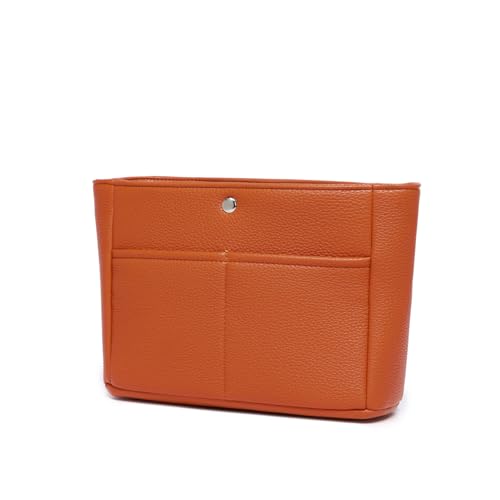YONEBN waterproof Storage Bag Lightweight Large Capacity nylon Bag Inner Bag Handbag Organizer - color: Pu/Vitality Orange
