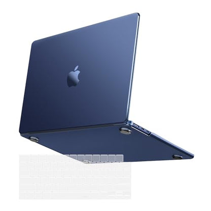 MOSISO Ultra-Thin & Seamlessly Closes Cover Compatible with MacBook Air 13 inch Case M5 M4 M3 M2 2026-2022 A3449 A3240 A3113 A2681, 2 in 1 Kit Anti-Fingerprints Shell for Mac Air 13.6, Midnight Clear - color: Midnight Clear