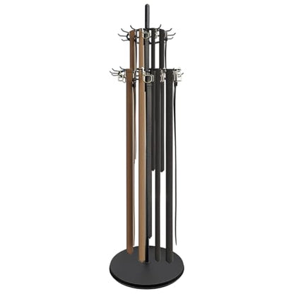 Floor Standing Belt Display Rack, Tie Hook, 66.2in Belt Display Rack, Metal Retail Tie Rack Hanger Organiser for Belt Displays Belt Displays for Bedroom Clothing Store Business