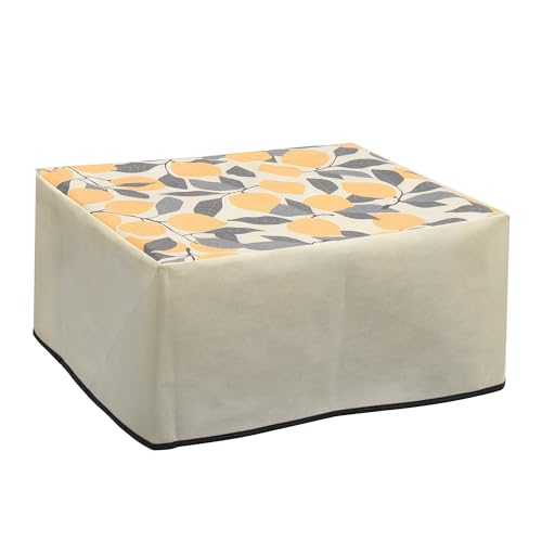 kwmobile Dust Cover Compatible with HP Smart Tank 7005 / Smart Tank 5000 - Printer Case - Yellow/Green/Beige - Lemons - style: Lemons 06-07-11