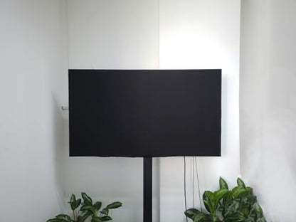 Indoor TV dust cover, elastic fabric with adjustable size, Suitable for most brands of 51-65 inch flat or curved TVs(Black, 51 - 65 inches) - size: 51 - 65 inches