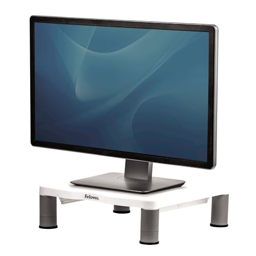 Fellowes Standard Monitor Riser (91712), Platinum/Graphite - size: 1 Count (Pack of 1)