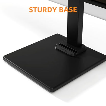 Suptek Dual Monitor Stand with Base- Vertical Stack Screen Free-Standing Monitor Riser Fits Two 13 to 36Inch Screen with Swivel, Tilt, Height Adjustable,50,75 and 100mm Vesa Base Stand - size: 13-36in(dual)
