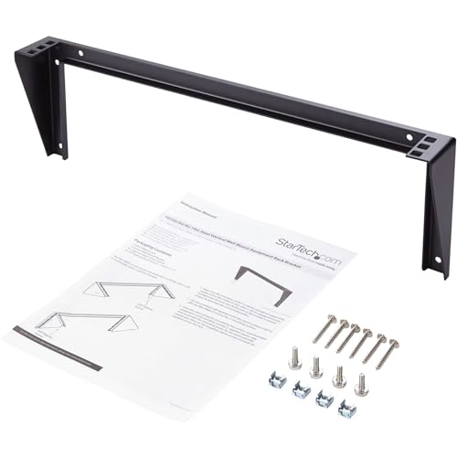 StarTech 1U Vertical Wall-Mount Patch Panel Rack, 125lb, TAA (RK119WALLV) - size: 1U