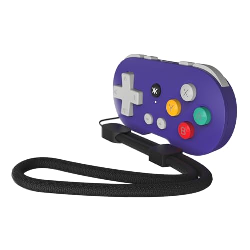 CRKD ATOM - Collectible Keychain Controller for Nintendo Switch, PC, Mac, Mobile and Smart TV (Retro Purple) - color: Retro Purple