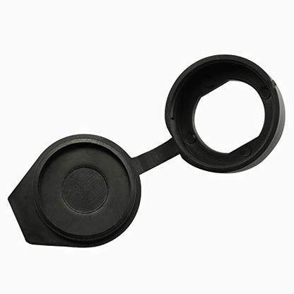 6pcs 22m Black Door Lock Dust Cover Rubber Waterproof Caps Prevent Dust, Enhance Cam Lock Life Plastic Material
