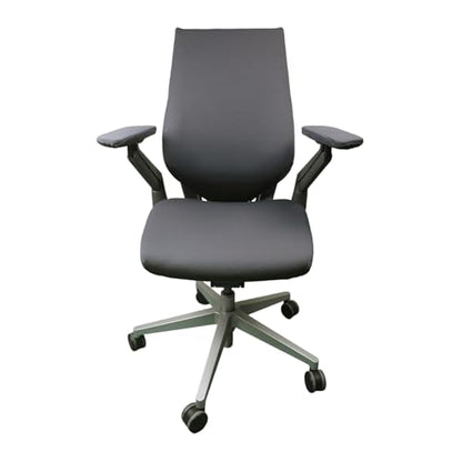 Suitable for Steelcase Gesture Chair Covers (4 Pieces Including armrest Covers) Breathable, Comfortable, and Slip-on (Night Owl Gray) - color: Night Owl Gray