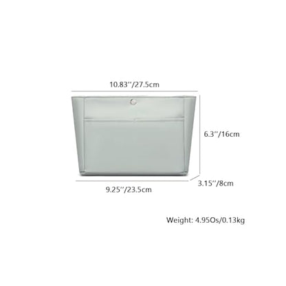 YONEBN waterproof Storage Bag Lightweight Large Capacity nylon Bag Inner Bag Handbag Organizer - color: Nylon/Grey