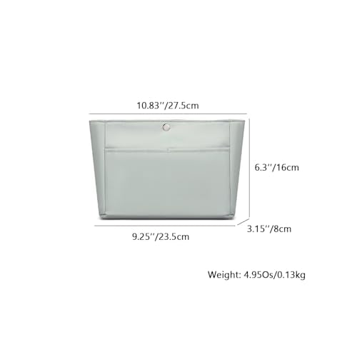 YONEBN waterproof Storage Bag Lightweight Large Capacity nylon Bag Inner Bag Handbag Organizer - color: Nylon/Grey