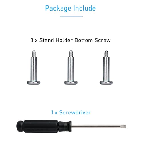 3Pcs Vertical Stand Holder Bottom Screw Fixing Screws for PS5 Console Stand Support Screws (Sliver - 3 Pcs)