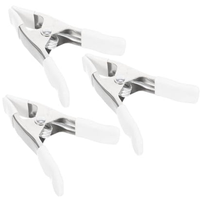 jojofuny 3Pcs Heavy Duty Spring Clamps for Backdrop Stand Photography Background Clips 3.93 X 2.95 X 0.78 in Spring Clips for Home Decoration and Photo Studio