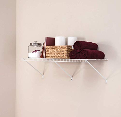 ClosetMaid Multi-Purpose Ventilated Wire Shelf Kit, 4 Ft. by 16in., White