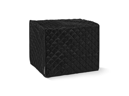 Covermates Keepsakes - Rectangular Appliance Cover - Dust Protection - Stain Resistant - Washable - Appliance Cover, Black - color: Black Quilted Polyester, size: 19W x 23D x 15H